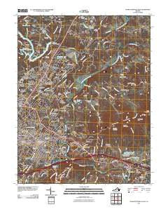 Charlottesville East Virginia Historical topographic map, 1:24000 scale, 7.5 X 7.5 Minute, Year 2011