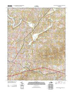 Charlottesville East Virginia Historical topographic map, 1:24000 scale, 7.5 X 7.5 Minute, Year 2013