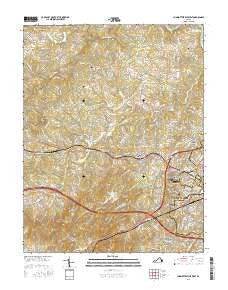 Charlottesville West Virginia Current topographic map, 1:24000 scale, 7.5 X 7.5 Minute, Year 2016
