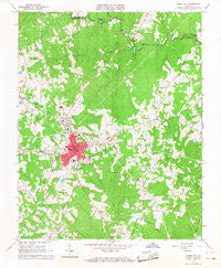 Chase City Virginia Historical topographic map, 1:24000 scale, 7.5 X 7.5 Minute, Year 1966