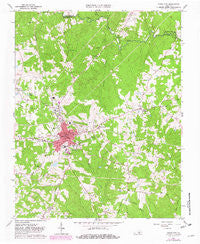 Chase City Virginia Historical topographic map, 1:24000 scale, 7.5 X 7.5 Minute, Year 1966