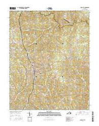 Chase City Virginia Current topographic map, 1:24000 scale, 7.5 X 7.5 Minute, Year 2016