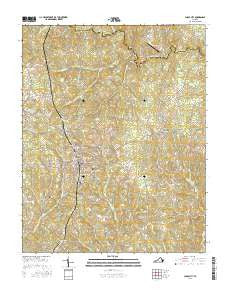 Chase City Virginia Current topographic map, 1:24000 scale, 7.5 X 7.5 Minute, Year 2016