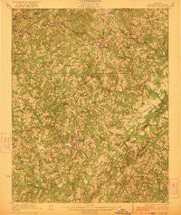 Chatham Virginia Historical topographic map, 1:62500 scale, 15 X 15 Minute, Year 1923