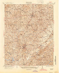 Chatham Virginia Historical topographic map, 1:62500 scale, 15 X 15 Minute, Year 1923
