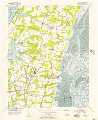 Cheriton Virginia Historical topographic map, 1:24000 scale, 7.5 X 7.5 Minute, Year 1955