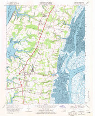 Cheriton Virginia Historical topographic map, 1:24000 scale, 7.5 X 7.5 Minute, Year 1968