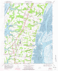 Cheriton Virginia Historical topographic map, 1:24000 scale, 7.5 X 7.5 Minute, Year 1968