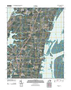 Cheriton Virginia Historical topographic map, 1:24000 scale, 7.5 X 7.5 Minute, Year 2011