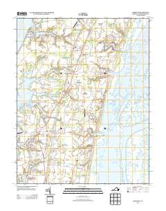 Cheriton Virginia Historical topographic map, 1:24000 scale, 7.5 X 7.5 Minute, Year 2013