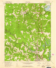 Chester Virginia Historical topographic map, 1:24000 scale, 7.5 X 7.5 Minute, Year 1952