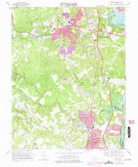 Chester Virginia Historical topographic map, 1:24000 scale, 7.5 X 7.5 Minute, Year 1969