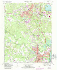 Chester Virginia Historical topographic map, 1:24000 scale, 7.5 X 7.5 Minute, Year 1969
