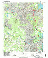 Chester Virginia Historical topographic map, 1:24000 scale, 7.5 X 7.5 Minute, Year 1994