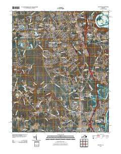 Chester Virginia Historical topographic map, 1:24000 scale, 7.5 X 7.5 Minute, Year 2010