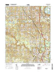 Chester Virginia Current topographic map, 1:24000 scale, 7.5 X 7.5 Minute, Year 2016