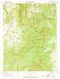 Chester Gap Virginia Historical topographic map, 1:24000 scale, 7.5 X 7.5 Minute, Year 1967