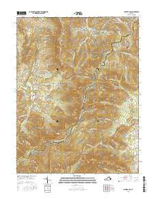 Chester Gap Virginia Current topographic map, 1:24000 scale, 7.5 X 7.5 Minute, Year 2016