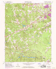 Chesterfield Virginia Historical topographic map, 1:24000 scale, 7.5 X 7.5 Minute, Year 1963