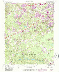 Chesterfield Virginia Historical topographic map, 1:24000 scale, 7.5 X 7.5 Minute, Year 1963