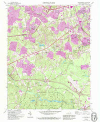 Chesterfield Virginia Historical topographic map, 1:24000 scale, 7.5 X 7.5 Minute, Year 1963