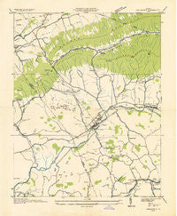 Chilhowie Virginia Historical topographic map, 1:24000 scale, 7.5 X 7.5 Minute, Year 1935