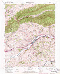Chilhowie Virginia Historical topographic map, 1:24000 scale, 7.5 X 7.5 Minute, Year 1958