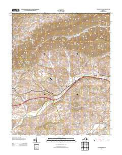 Chilhowie Virginia Historical topographic map, 1:24000 scale, 7.5 X 7.5 Minute, Year 2013