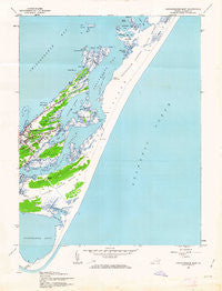 Chincoteague East Virginia Historical topographic map, 1:24000 scale, 7.5 X 7.5 Minute, Year 1942
