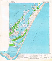 Chincoteague East Virginia Historical topographic map, 1:24000 scale, 7.5 X 7.5 Minute, Year 1965