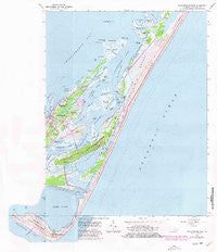 Chincoteague East Virginia Historical topographic map, 1:24000 scale, 7.5 X 7.5 Minute, Year 1965