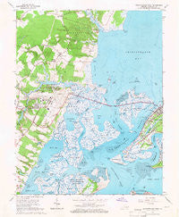 Chincoteague West Virginia Historical topographic map, 1:24000 scale, 7.5 X 7.5 Minute, Year 1965