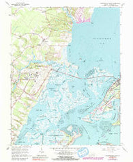 Chincoteague West Virginia Historical topographic map, 1:24000 scale, 7.5 X 7.5 Minute, Year 1965