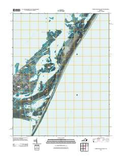 Chincoteague East Virginia Historical topographic map, 1:24000 scale, 7.5 X 7.5 Minute, Year 2011