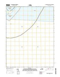Chincoteague East OE S Virginia Current topographic map, 1:24000 scale, 7.5 X 7.5 Minute, Year 2016
