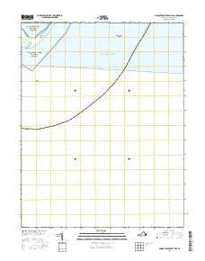 Chincoteague East OE S Virginia Current topographic map, 1:24000 scale, 7.5 X 7.5 Minute, Year 2016