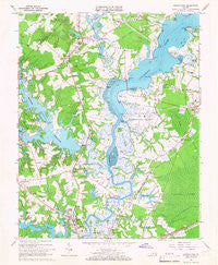 Chuckatuck Virginia Historical topographic map, 1:24000 scale, 7.5 X 7.5 Minute, Year 1965