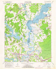 Chuckatuck Virginia Historical topographic map, 1:24000 scale, 7.5 X 7.5 Minute, Year 1965