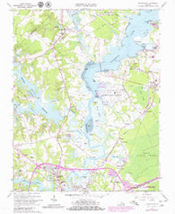 Chuckatuck Virginia Historical topographic map, 1:24000 scale, 7.5 X 7.5 Minute, Year 1965