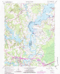 Chuckatuck Virginia Historical topographic map, 1:24000 scale, 7.5 X 7.5 Minute, Year 1965
