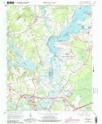 Chuckatuck Virginia Historical topographic map, 1:24000 scale, 7.5 X 7.5 Minute, Year 1965