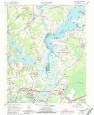 Chuckatuck Virginia Historical topographic map, 1:24000 scale, 7.5 X 7.5 Minute, Year 1965