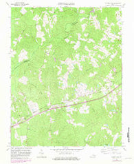 Church Road Virginia Historical topographic map, 1:24000 scale, 7.5 X 7.5 Minute, Year 1963