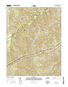 Church Road Virginia Current topographic map, 1:24000 scale, 7.5 X 7.5 Minute, Year 2016