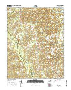 Church View Virginia Current topographic map, 1:24000 scale, 7.5 X 7.5 Minute, Year 2016