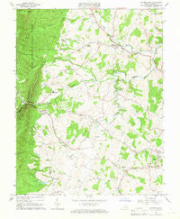 Churchville Virginia Historical topographic map, 1:24000 scale, 7.5 X 7.5 Minute, Year 1964