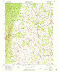 Churchville Virginia Historical topographic map, 1:24000 scale, 7.5 X 7.5 Minute, Year 1964