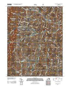 Churchville Virginia Historical topographic map, 1:24000 scale, 7.5 X 7.5 Minute, Year 2011