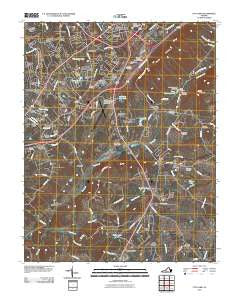 City Farm Virginia Historical topographic map, 1:24000 scale, 7.5 X 7.5 Minute, Year 2010