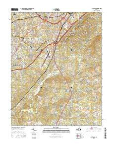 City Farm Virginia Current topographic map, 1:24000 scale, 7.5 X 7.5 Minute, Year 2016
